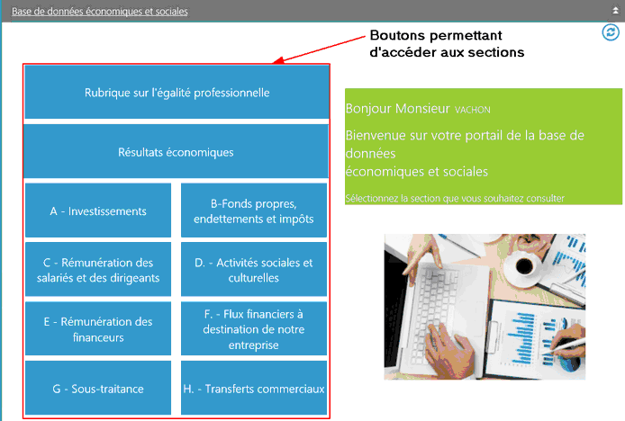 Exemple de modèle de portail « général »